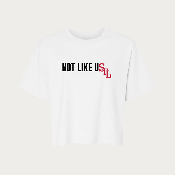 Not Like Us Women's Jersey Boxy Tee