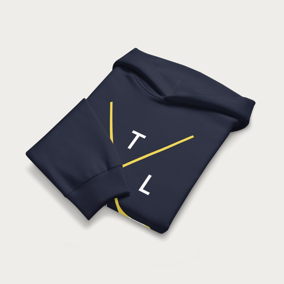 Crossed sticks Oversized heavyweight hoodie