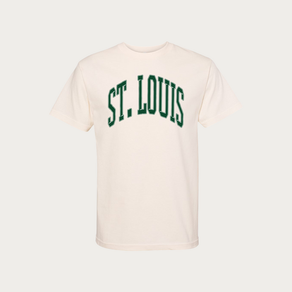 St. Pats Collegiate Unisex Heavyweight Tee - Cream