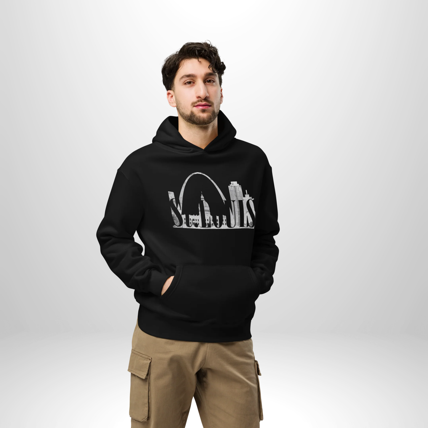 Cityscape oversized hoodie