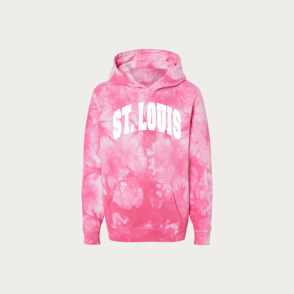 Chubby Collegiate Tie Dye Youth Hoodie