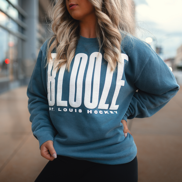 BLOOZE St. Louis Hockey Pigment Crewneck