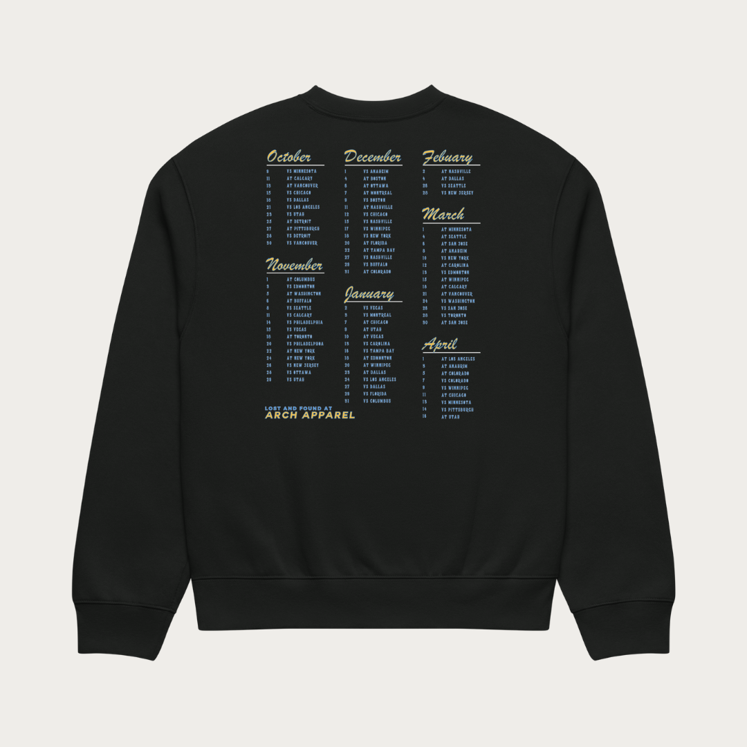 Saint Louis Hockey Tour Oversized heavyweight sweatshirt - Vintage Black