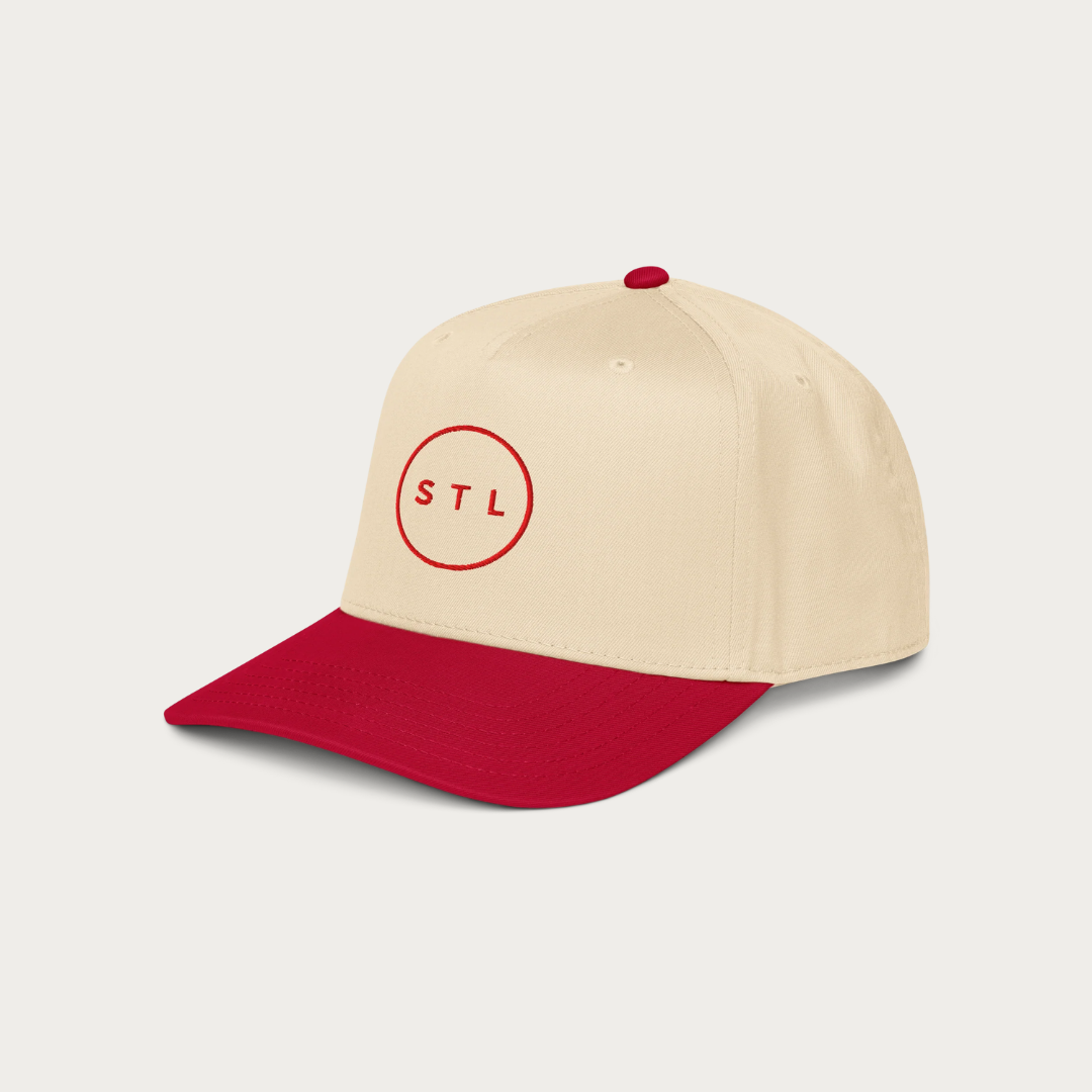 Red City Circle 5 panel cap