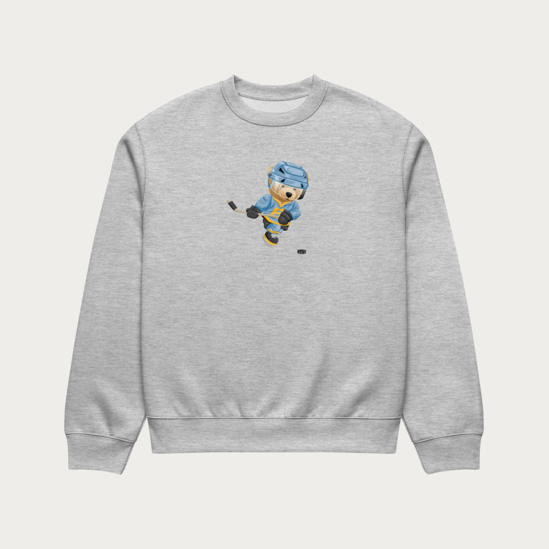 Hockey Bear Oversized heavyweight sweatshirt