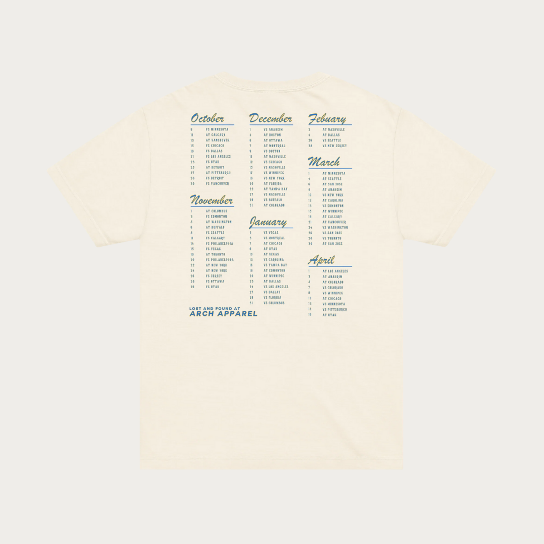 Saint Louis Hockey Tour Unisex oversized t-shirt - Vintage White