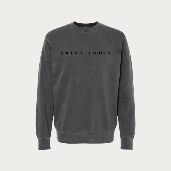 Saint Louis Spaced Pigment Dyed Crewneck