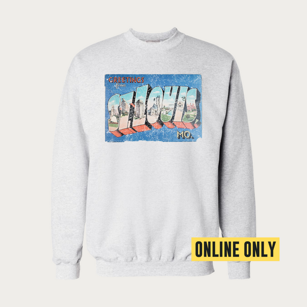 Greetings From St. Louis Postcard Crewneck