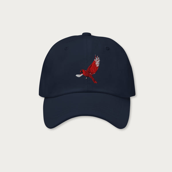 Embroidered bird Dad hat