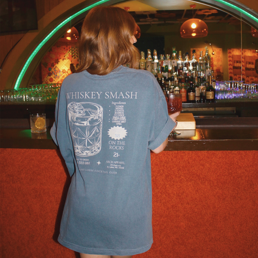 Whiskey Smash Unisex garment-dyed heavyweight t-shirt