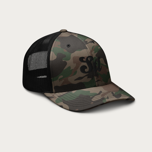 Camouflage STL sloop trucker hat