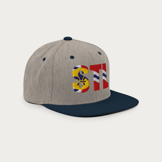 STL Flag Snapback Hat