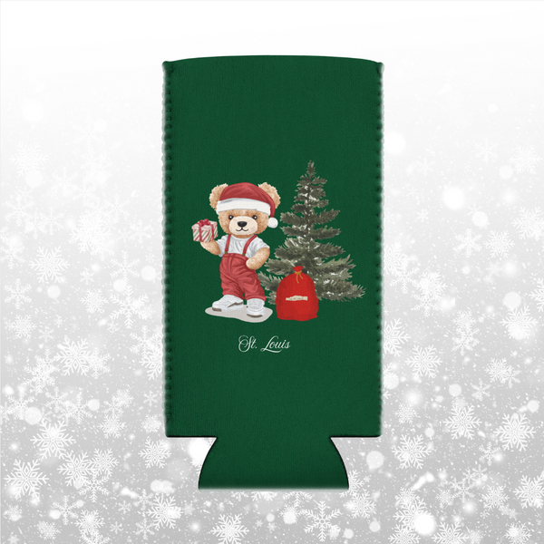 Holiday Bear Koozie