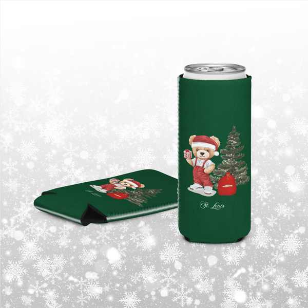 Holiday Bear Koozie