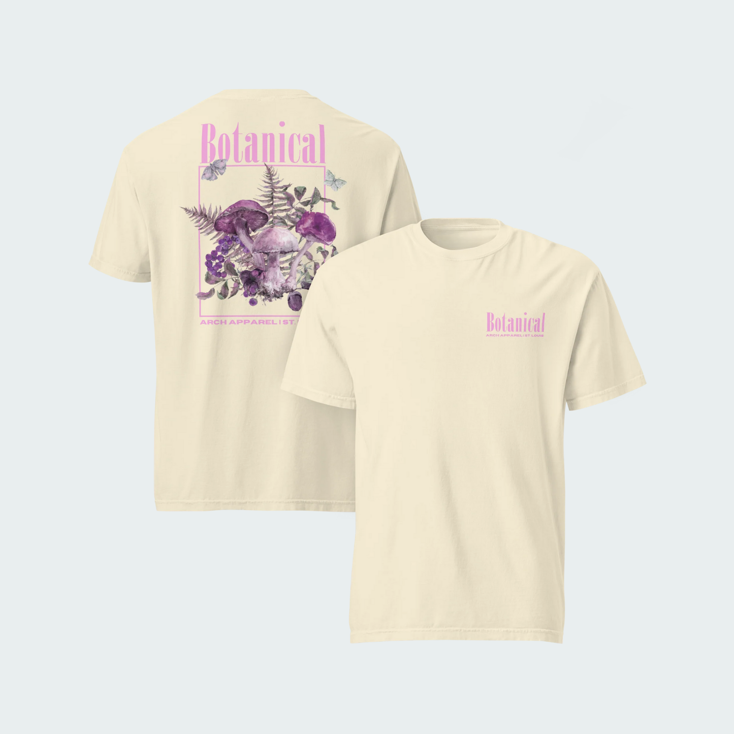Botanical garment-dyed t-shirt