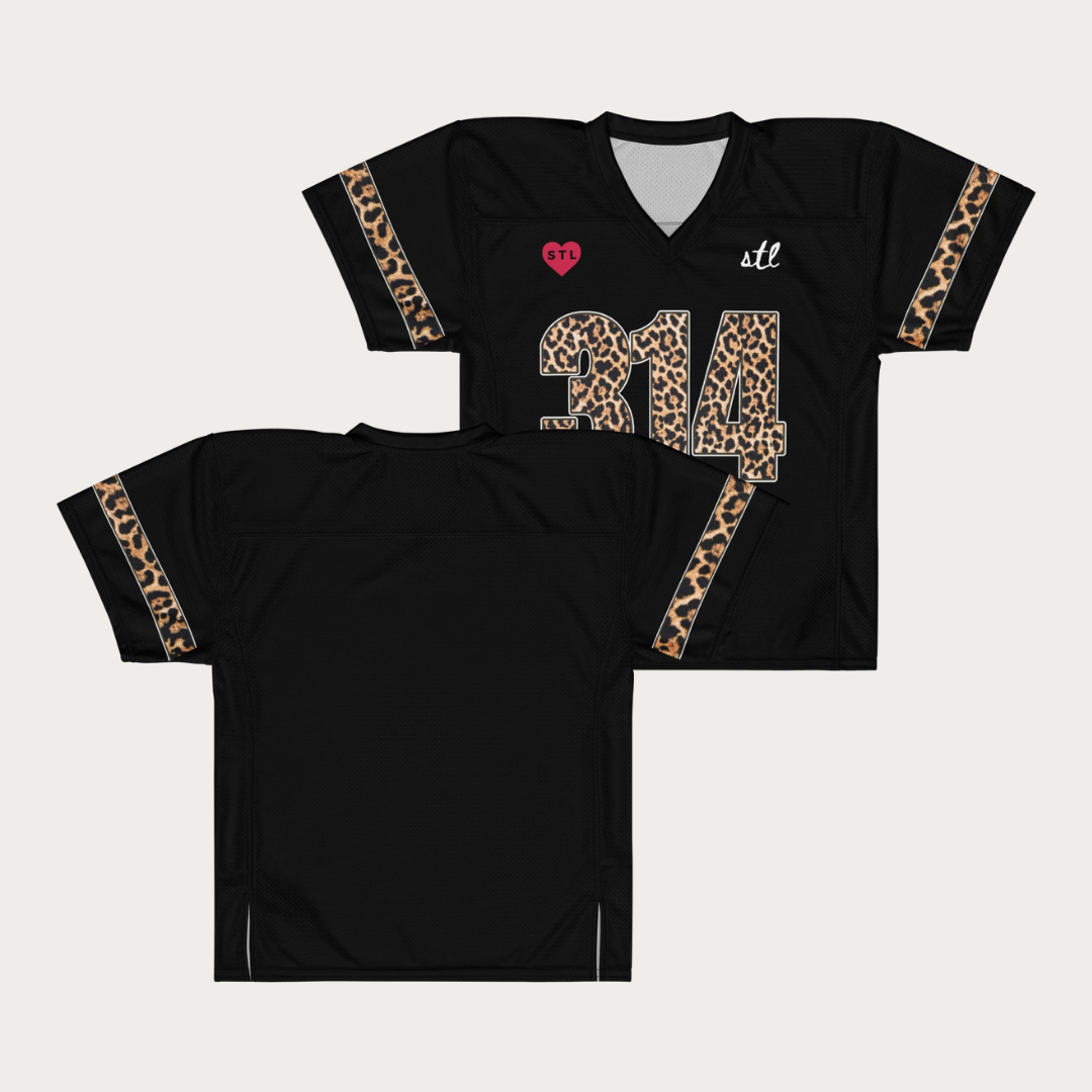 Leopard 314 American football jersey