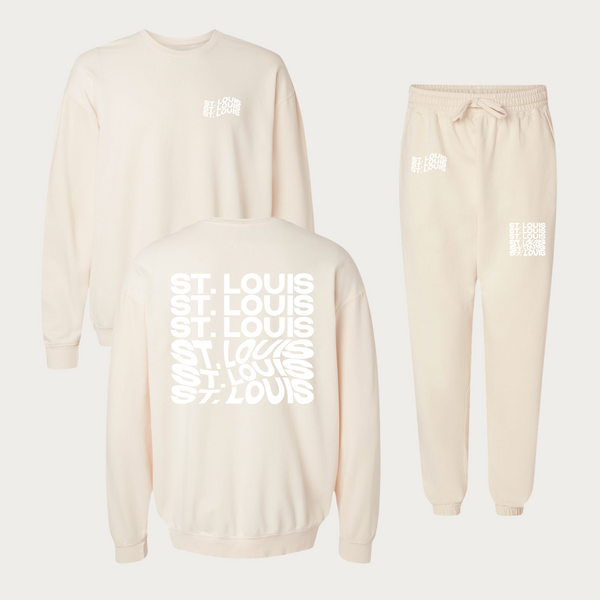 Wavy St. Louis Garment Dyed Lightweight Sweatpants