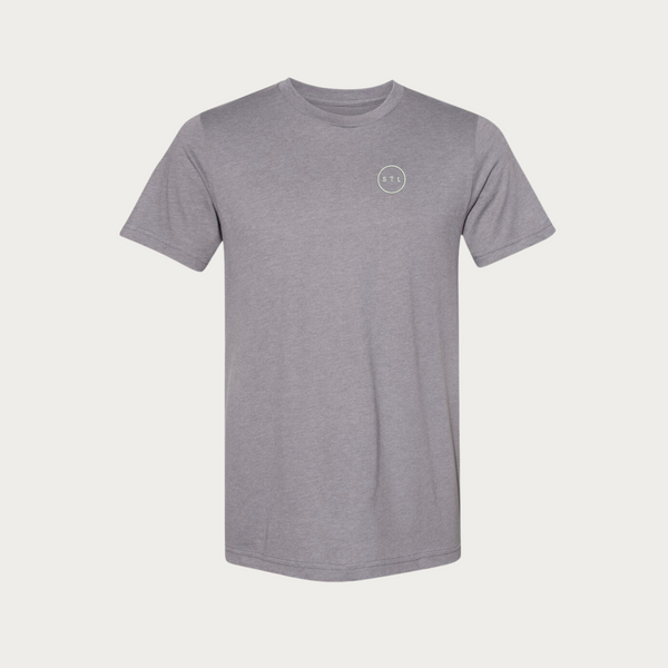 City Circle Embroidered Sueded Tee
