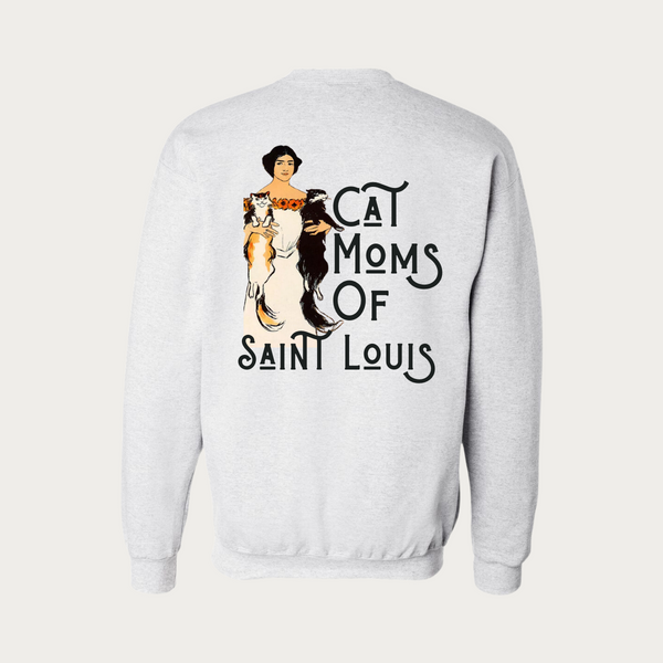 Cat Moms of Saint Louis Ash Crewneck