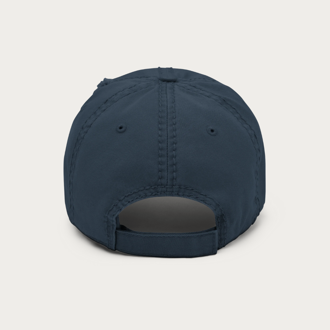stamped Distressed Dad Hat