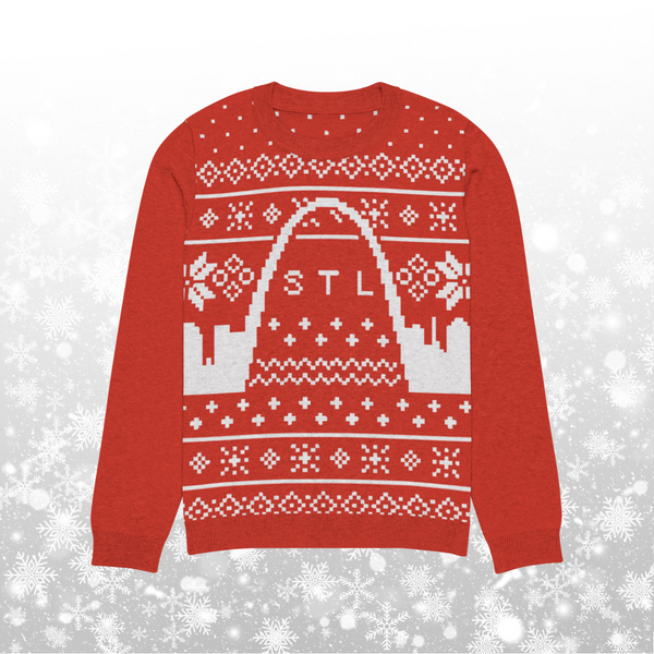 Holiday Skyline Knitted Crewneck Sweater