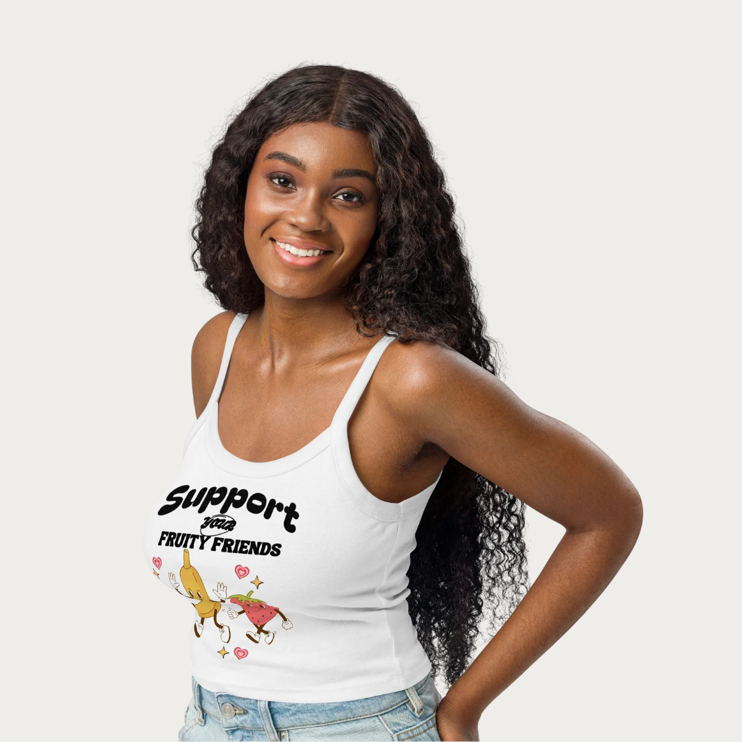 Fruity Friends Women’s micro-rib tank top