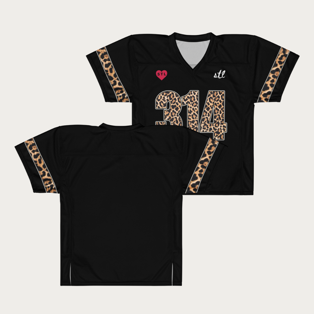 Leopard 314 American football jersey