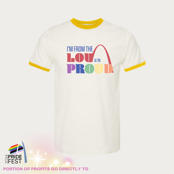 Lou Proud Pride Jersey Ringer T-Shirt