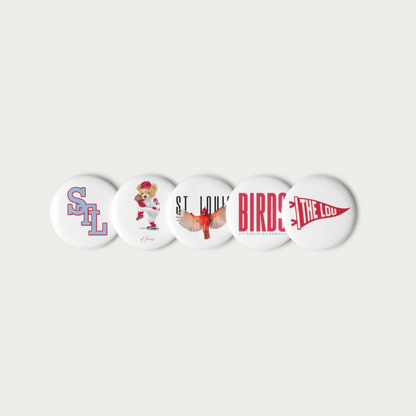 Baseball Set of pin buttons