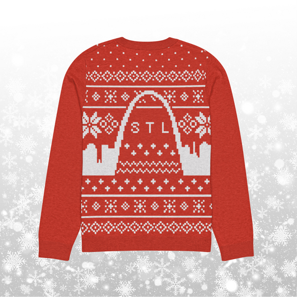 Holiday Skyline Knitted Crewneck Sweater