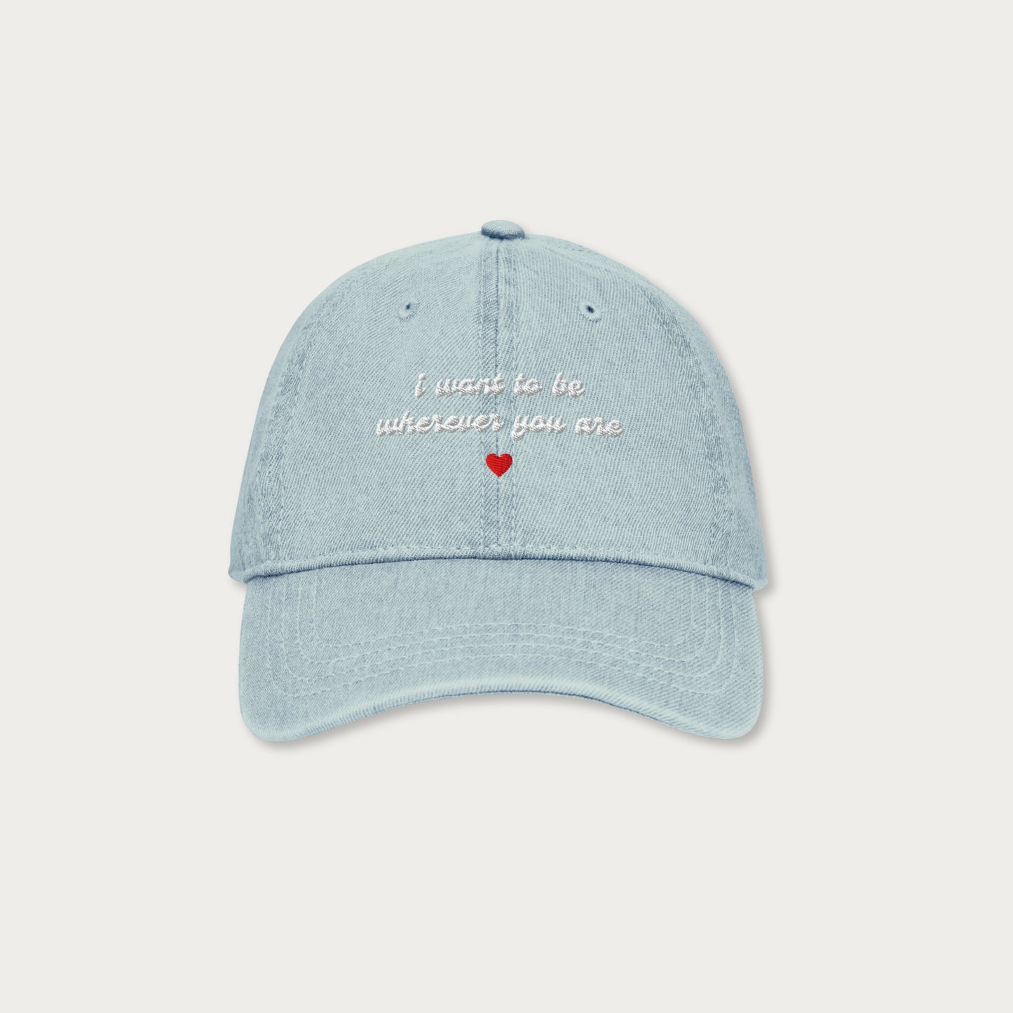 Wherever you are Denim Hat