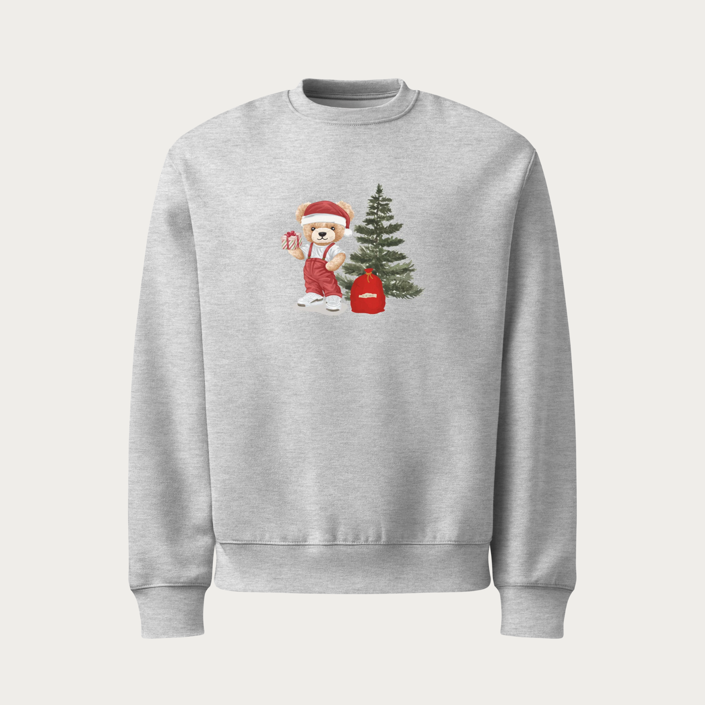 Holiday Bear Oversized heavyweight sweatshirt