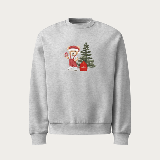 Holiday Bear Oversized heavyweight sweatshirt
