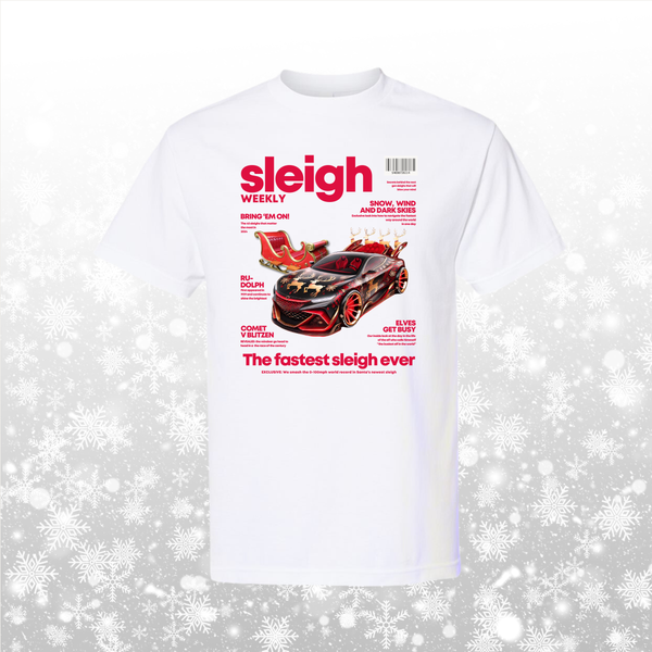 Sleigh Magazine Cover Heavyweight Tee