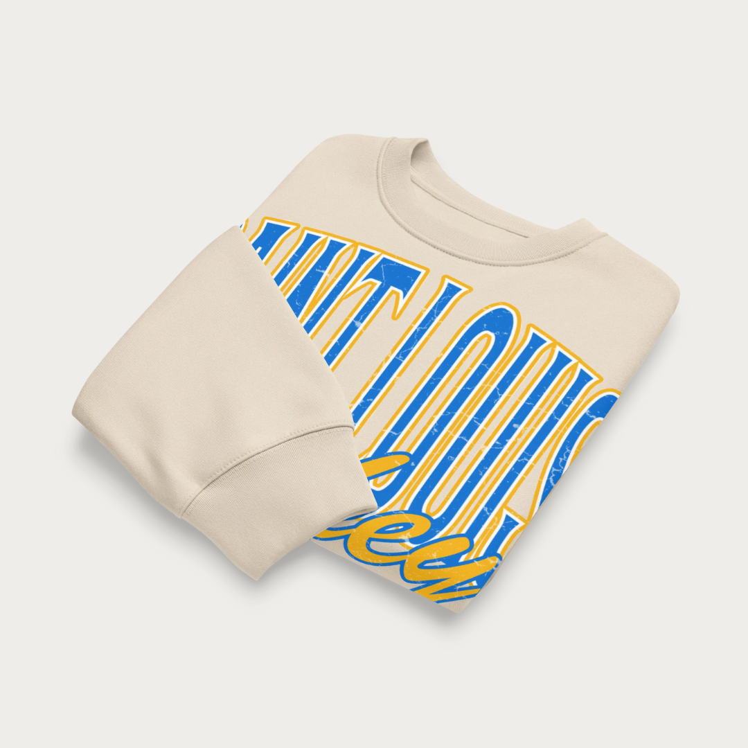 Saint Louis Hockey Tour Oversized heavyweight sweatshirt - Vintage White