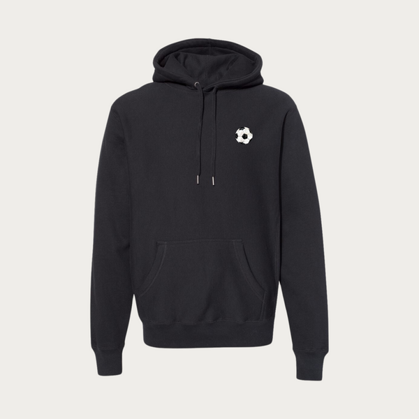 Soccer Ball Premium Heavyweight Crossgrain Hoodie