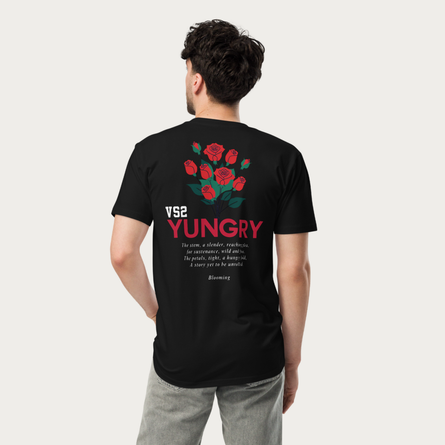 Budding Unisex premium t-shirt - Black