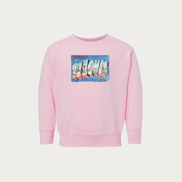 Greetings From St. Louis Postcard Toddler Crewneck