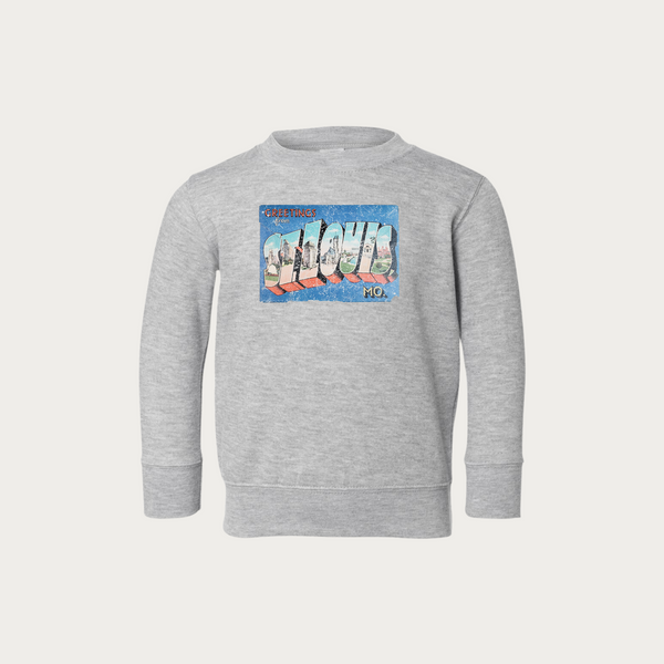Greetings From St. Louis Postcard Toddler Crewneck