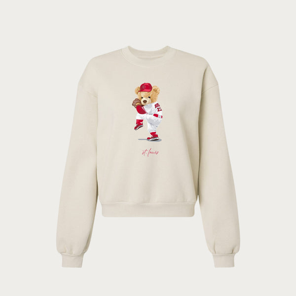 Baseball Bear Women's Boxy Crewneck