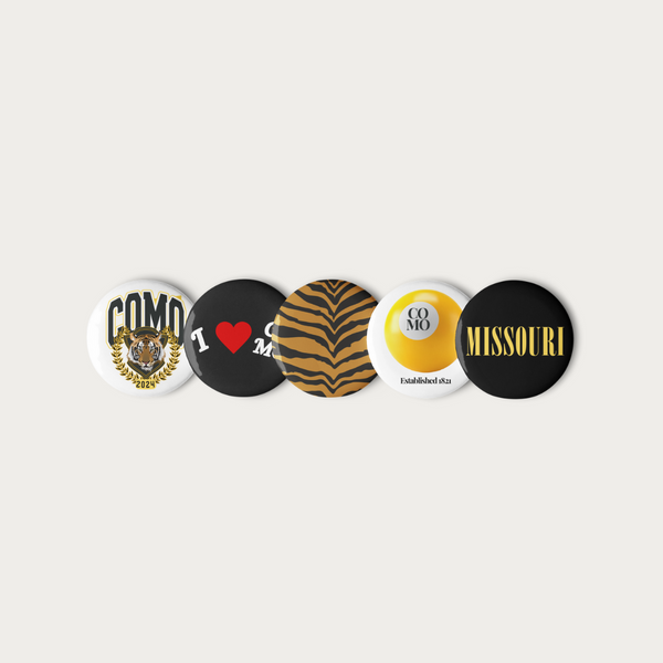 COMO Set of pin buttons