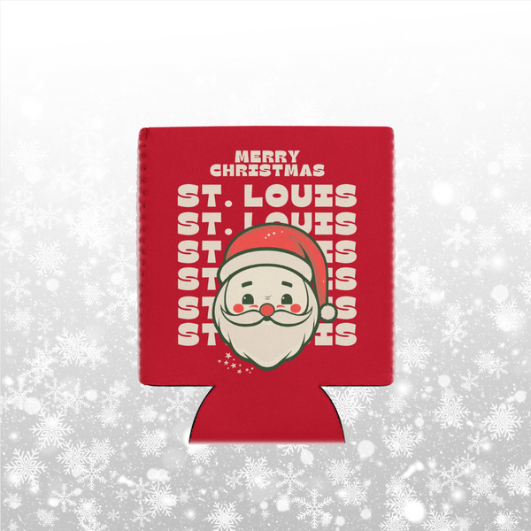 Merry Christmas St. Louis Koozie