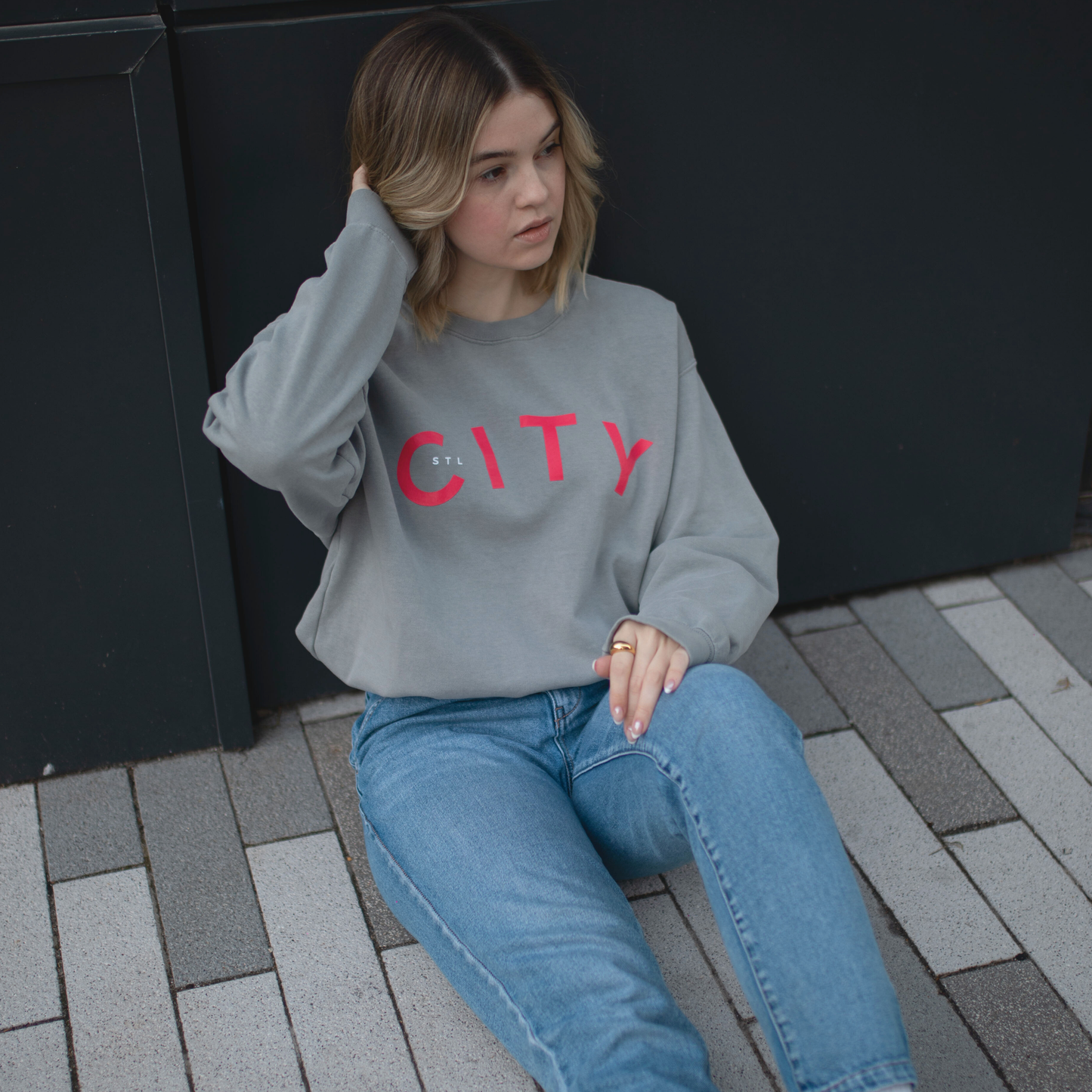 CITY garment-dyed sweatshirt