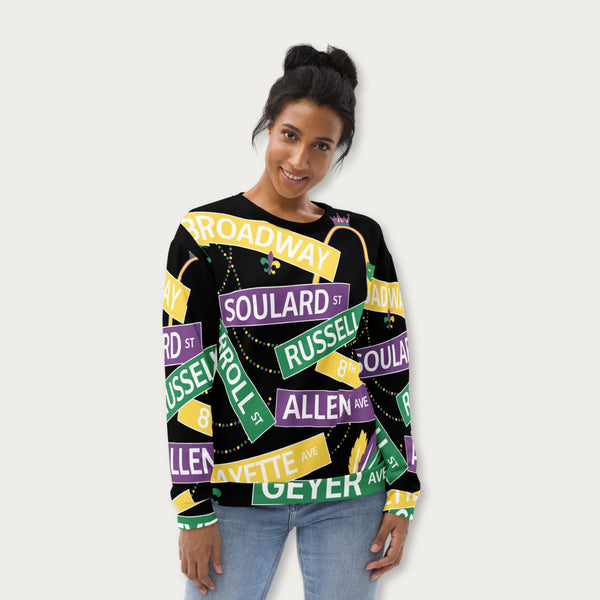 Soulard streets Unisex Sweatshirt - Black