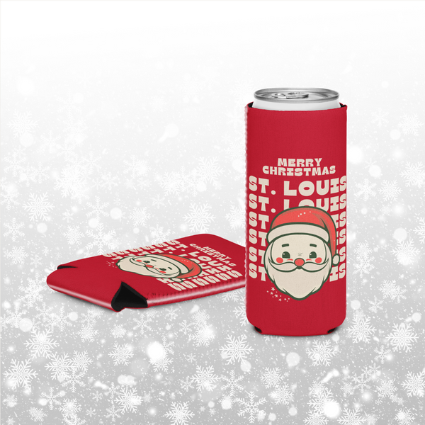 Merry Christmas St. Louis Koozie