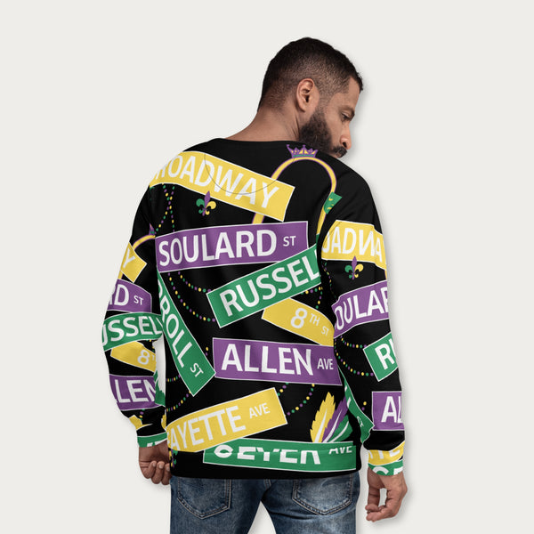 Soulard streets Unisex Sweatshirt - Black