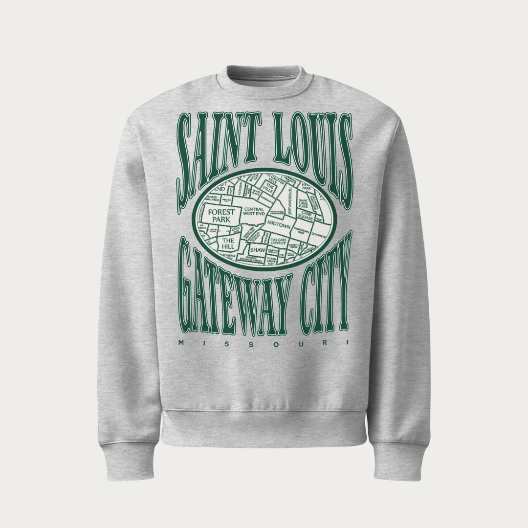 City Map Oversized heavyweight sweatshirt