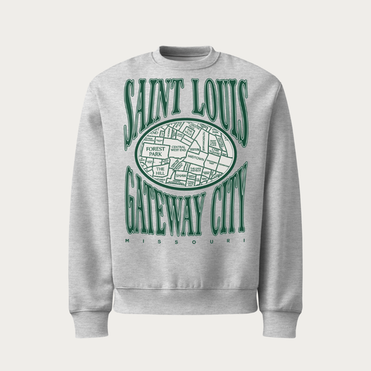 City Map Oversized heavyweight sweatshirt