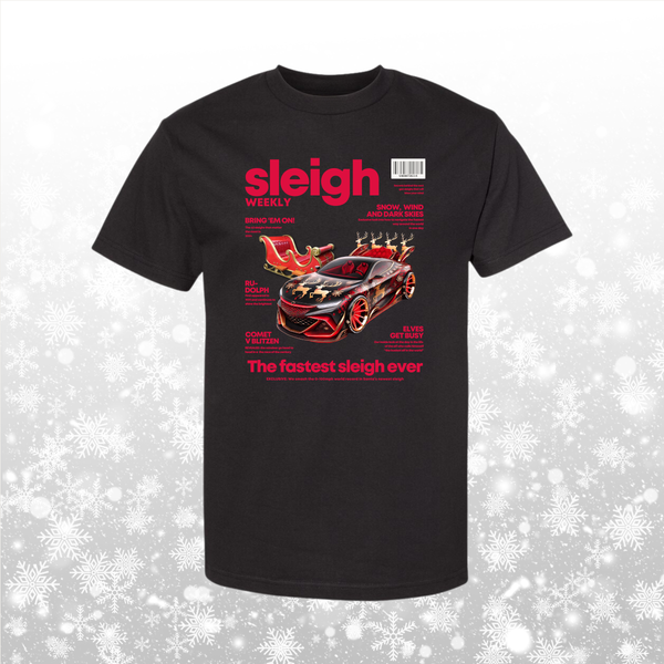 Sleigh Magazine Cover Heavyweight Tee