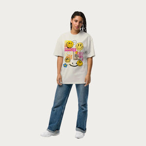 Summertime Oversized faded t-shirt